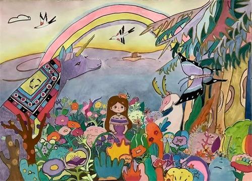 河边吃瓜主题绘画,夏日闲情绘 第2张 河边吃瓜主题绘画,夏日闲情绘 第2张